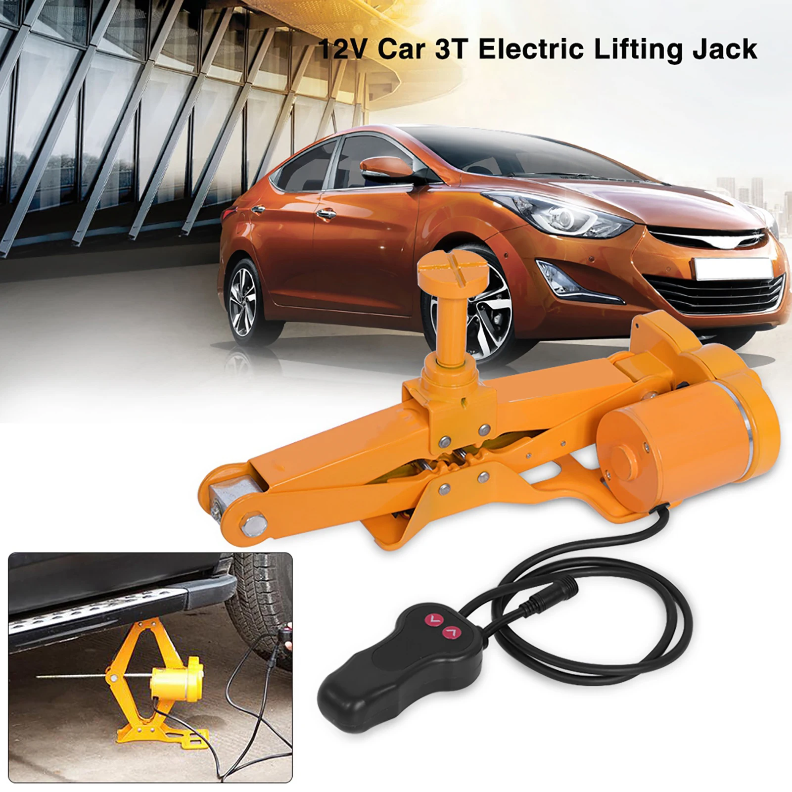 

12V Electric Car Jack 3 Ton Electric Car Jack Kit Lifting Set With Impact Wrench And Pump Auto Lift repair Tools