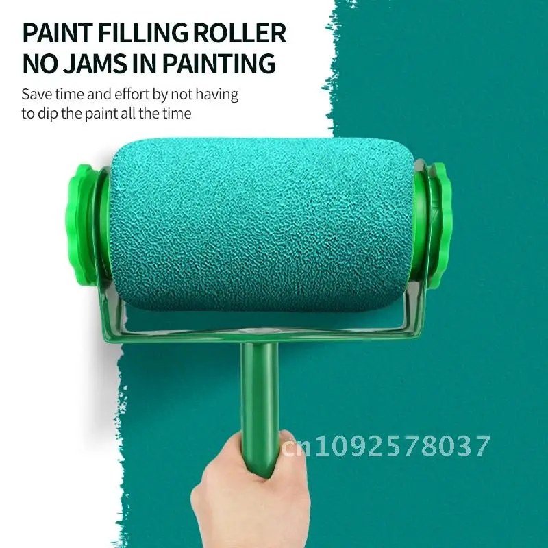 Poles Roller Brush Kit Pro,Wall Painting Handle Tool with Paint 3 Extension and Ceiling and for Paint Walls Runner Brush