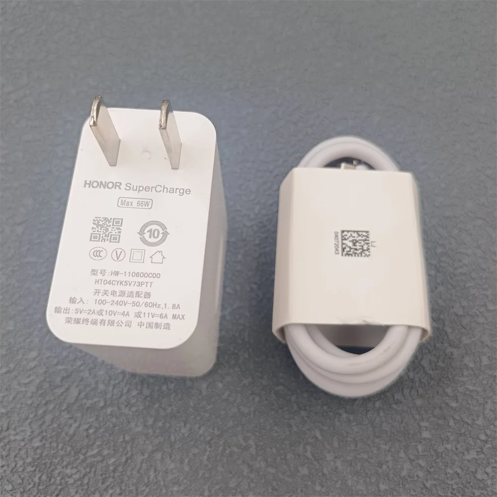 Honor 66W Charger SuperCharge Power Adapter 6A USB Type C Cable For Honor Magic 7 6 5 4 Pro V2 V3 VS2 100 90 80 70 60 Pro - náhled 3