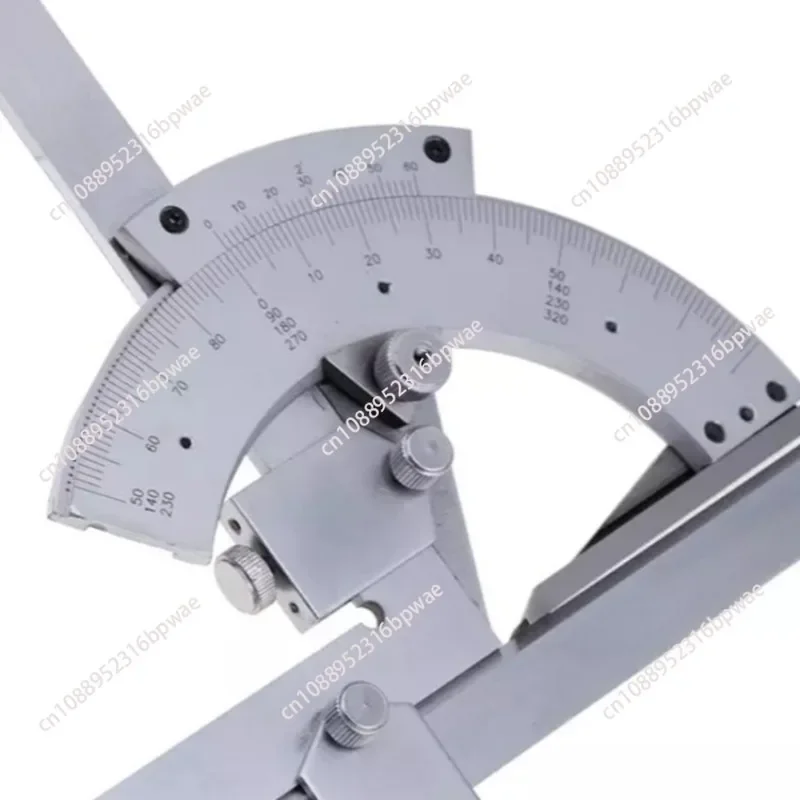 Hi-quality Carbon Steel Universal Bevel Protractor 0-320 Degree Accuracy Angle Measuring Ruler Tools Accuracy of 0.02