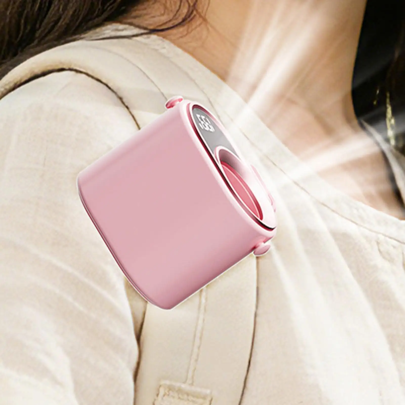 

Маленький вентилятор-прищепка с 4 скоростями, бесшумный персональный охладитель, мини-вентилятор с подсветкой и ремешком для дома, спальни, коляски, кемпинга