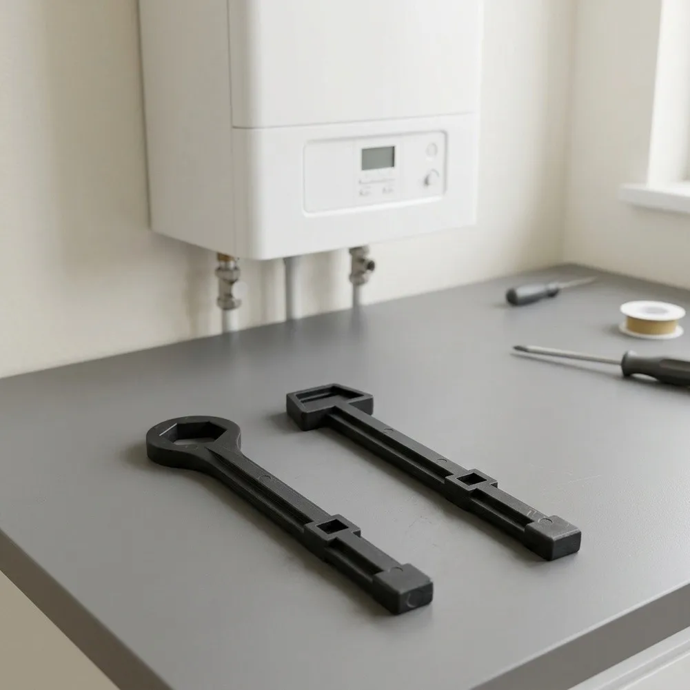 Refill Valve Key for Central Heating Systems and For Radiators Supporting Safe Water Level Adjustment on Wall-Mounted Boilers
