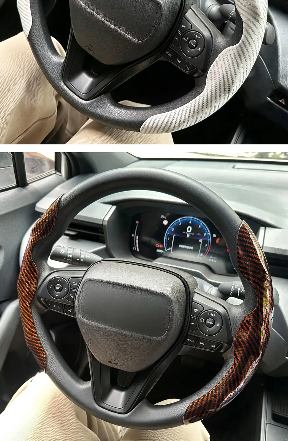 Fellmaterial-Lenkradbezug Zubehör für Hyundai I10 I20 I30 Kona Ioniq 5 Santafe Genesis GV80 Bh NEXO Sonata – Detail 10