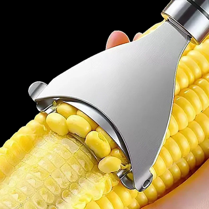 New Stainless Steel Corn Peeler Household Manual Corn Thresher Cob Shaver Planer Stripper Cutter Kitchen Fruit Vegetable Tools