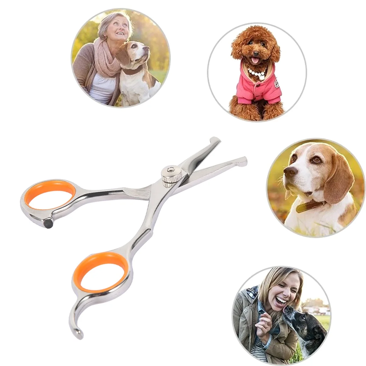 Pet Grooming Scissors Professional Hair Scissors Body Fur Thinning Shears Trimming Animal Hairdressing Cutting Tools for Dog Cat