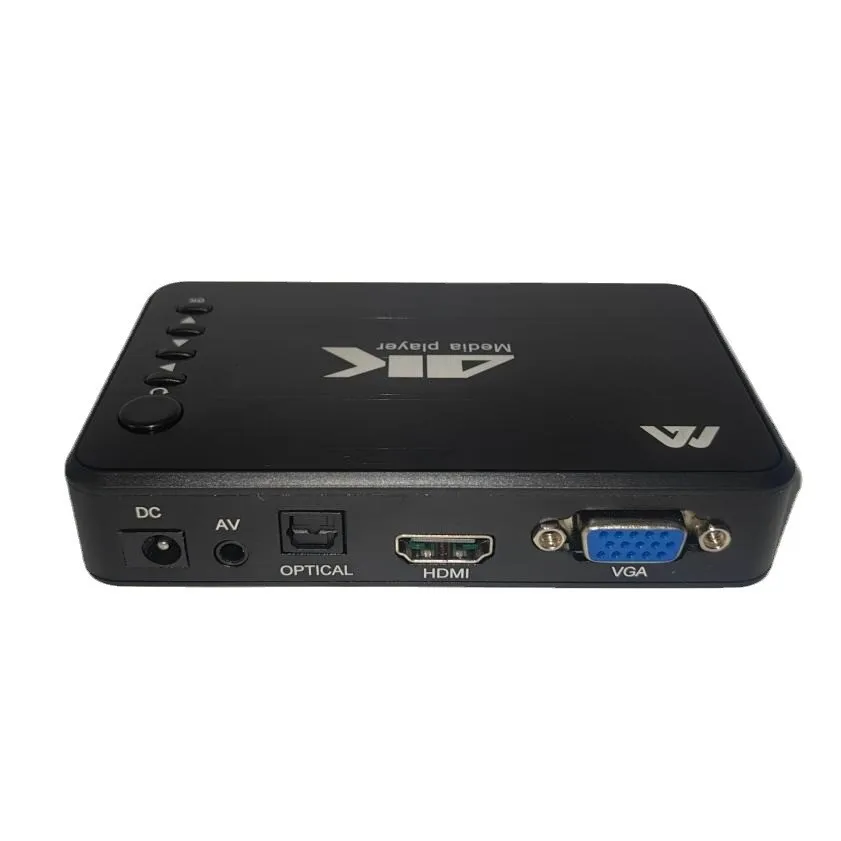 Mini Media First Box, Support, Full HD, 1080P, Sortie VGA, Disque USB, Carte SD, Limitation HDD, Publicité, PPT, MP4, MP3, Hot