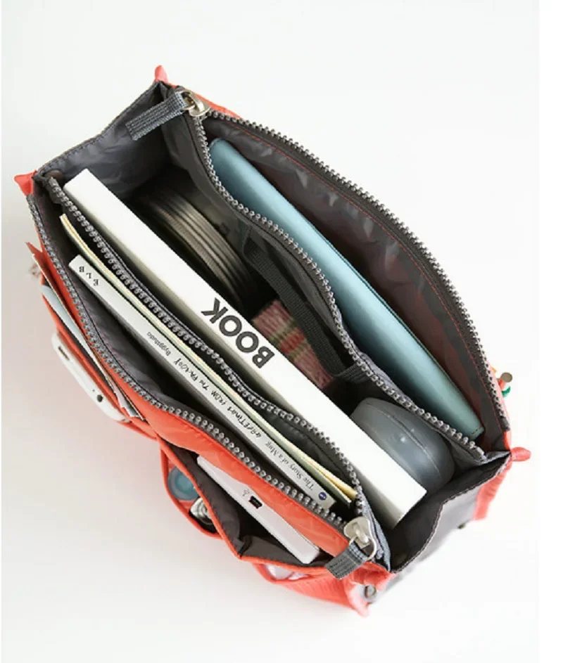 Multifunctional Bi-fold Storage Bag Double Zipper Large Capacity Storage Arrangement Makeup Toiletries Large Classification Bag