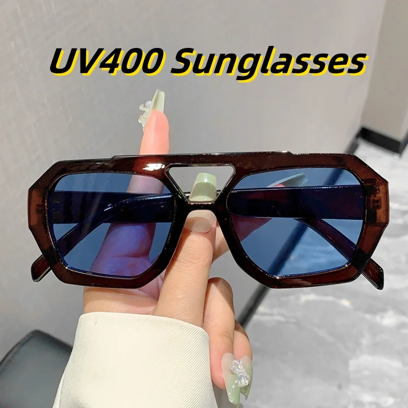 

Fashionable and Individual Irregular Full-frame Sunglasses UV400 Protection Travel Beach Shades Glasses Street Photography
