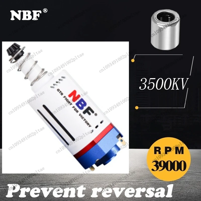 Бесщеточный двигатель GTR с длинным валом для страйкбольных AEG, с бесступенчатой регулировкой скорости, высоким крутящим моментом, для гирбоксов M16/M4/MP5/G3/P90 V2