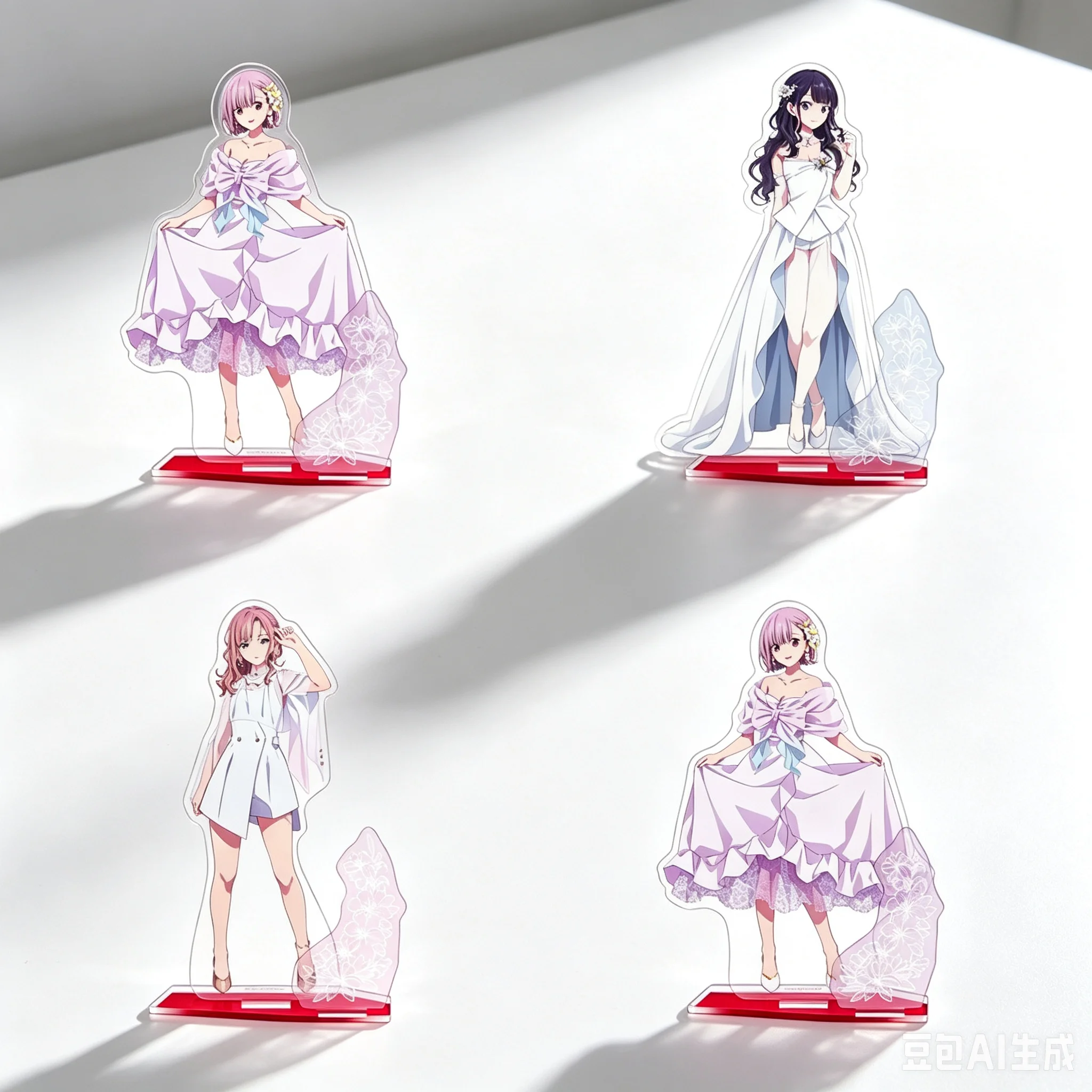 Hot 15CM Anime Bookshelf Decoration Gridman Universe Figure Peripheral Collection Acrylic Stand Model Decorations Gifts Keychain