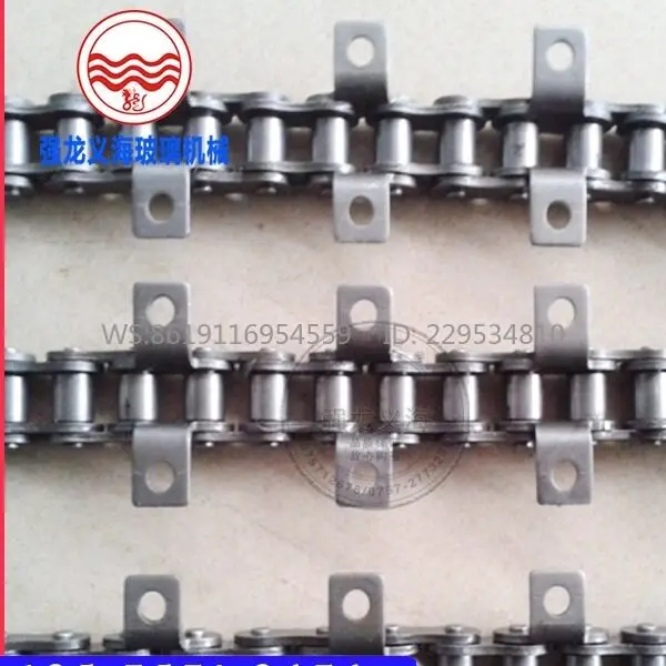 Glass machinery accessories, glass straight edge machine, beveling machine front and rear splint iron chain, pressing plate
