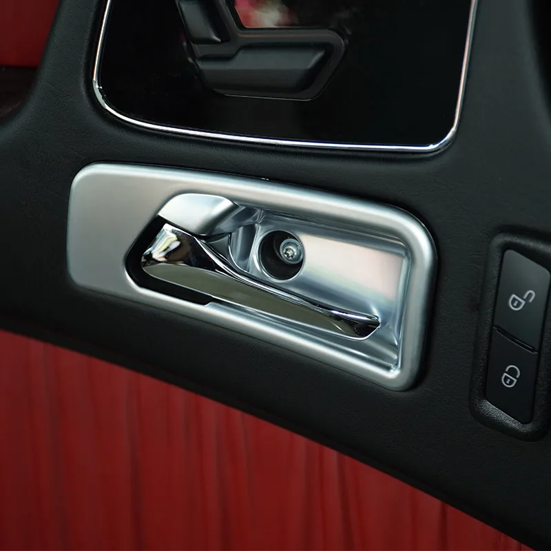 ABS Silver/Carbon Fiber Car Inner Door Handle Bowl Decoration Cover Stickers For MercedesBenz G Class W463 07-18 Car Accessorie view 4