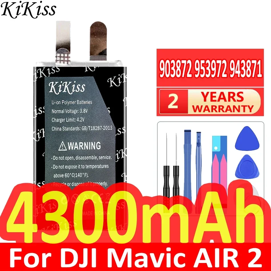 

KiKiss Powerful Battery 903872 953972 943871 4300mAh for DJI Mavic AIR 2 AIR2 Batteries