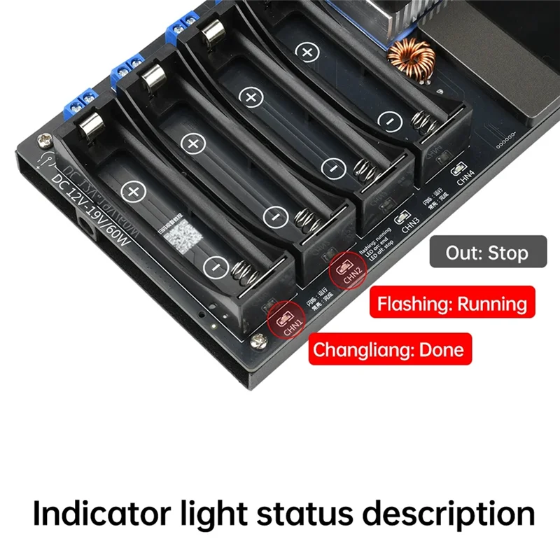 AT05-New 8 Channel 18650 Battery Capacity Internal Resistance Tester DC 12-19V Automatic Charging&Discharging Module