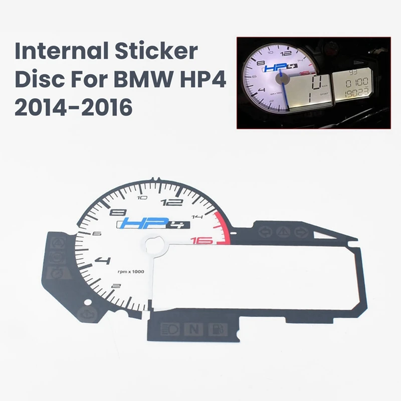 Motorcycle Meter Internal Sticker Disc For BMW HP4 2014-2016 Instrument Speedometer Tachometer Odometer Paper Faces