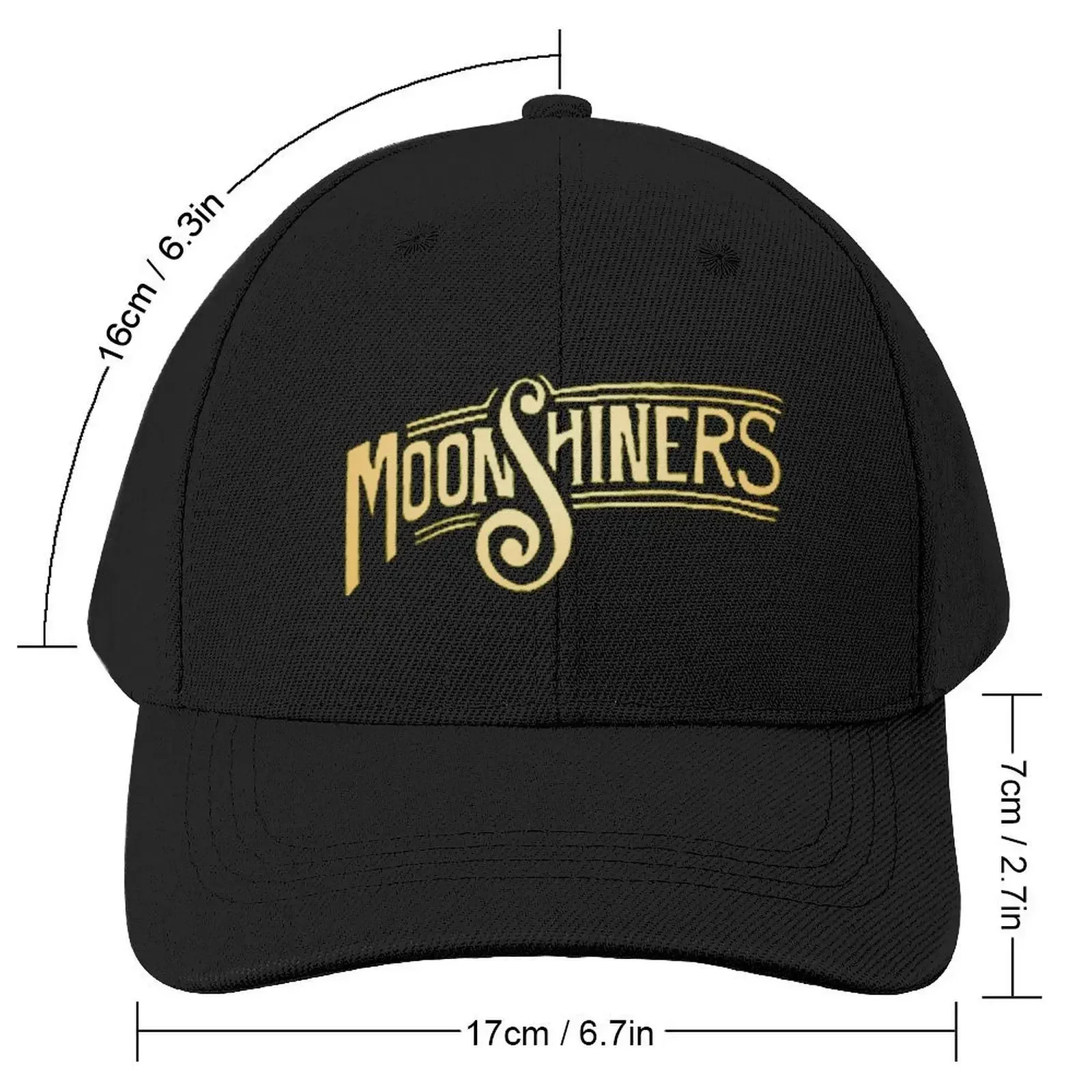 Moonshiners gold Baseball Cap Big Size Hat Visor Luxury Cap Hat Baseball Cap Women Hats Men's