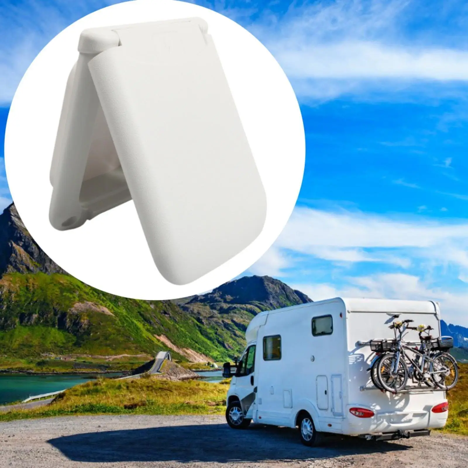 

Электрическая розетка для автомобиля на колесах, водонепроницаемая двойная герметичная защита для наружной розетки для дорожной стены прицепа