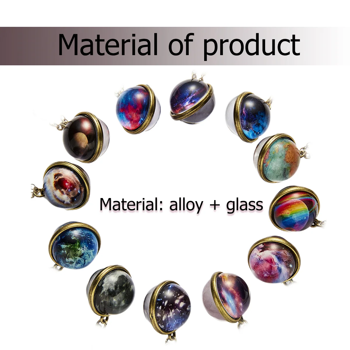 Lindo colar retrô universo céu decorações detalhes requintados presente criativo para ela ele festa diária