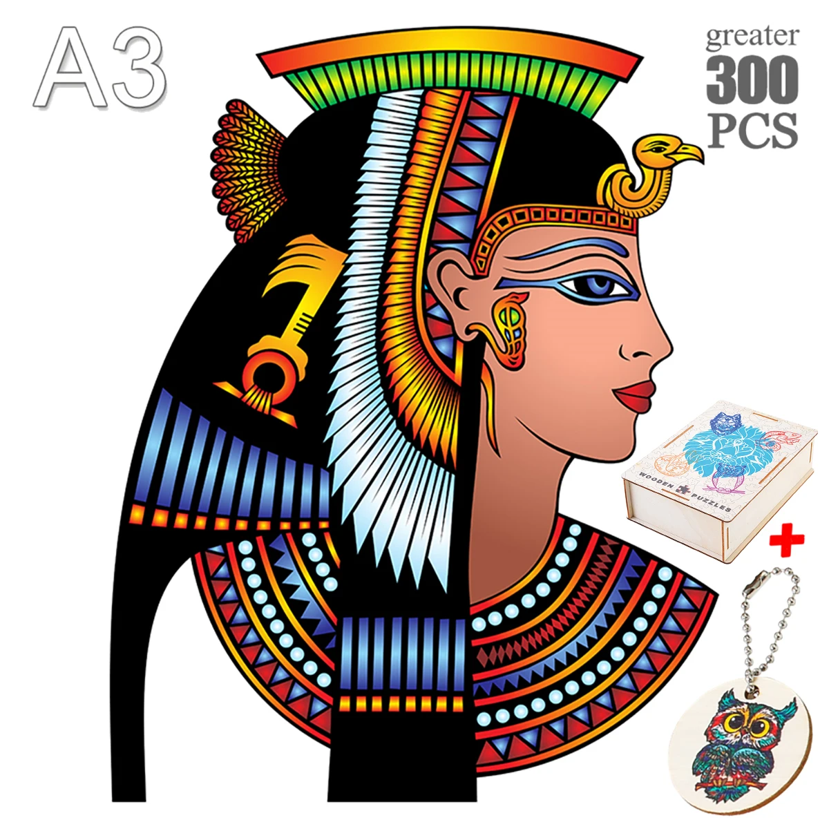 Exquisite Ancient Egypt Wooden Puzzles Mysterious Brightly Colored Intellectual Toy Special Festival Gifts For Kids Adults