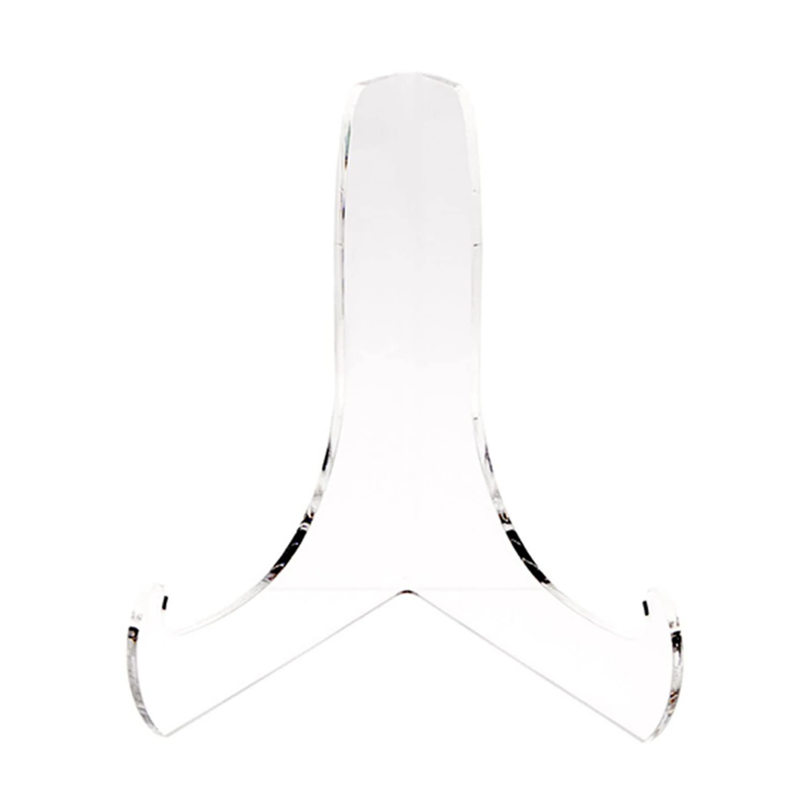 

60-Degree Angle Acrylic Book Stand with Shallow Support Ledges Clear Display Easel Tablet Holder for Displaying (5 pcs)