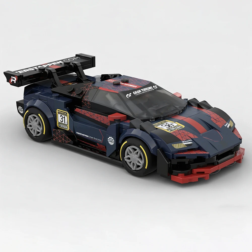 367PCS MOC Snelheid ​ ​ Serie 2025 NLS9 4 Uur Uithoudingsrace GT3 Automodel Bouwstenen DIY Montage Speelgoed Kindercadeauset