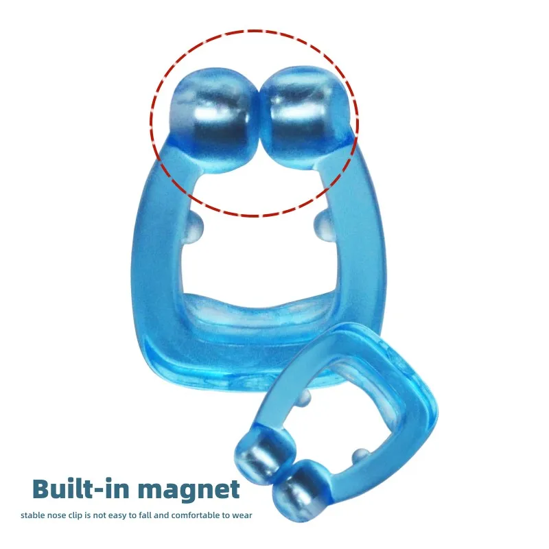 Siliconen Magnetische Anti Snurken Stop Snurken Neusklem Slaapbakje Slaaphulpmiddel Apneu Guard Nachtapparaat met Case Neusklem Heren