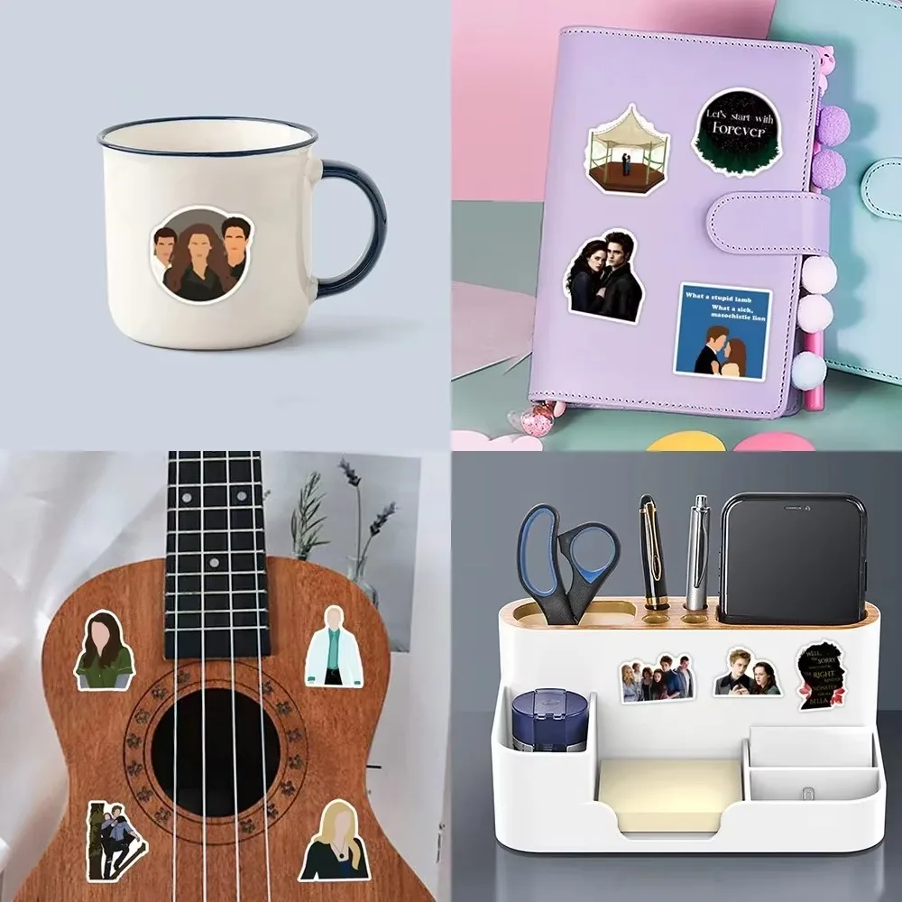 110 قطعة من ملصقات الشفق لتزيين الكتابة على الجدران ولوح التزلج والثلاجة والدراجات النارية وكوب الماء وملصقات قابلة للإزالة