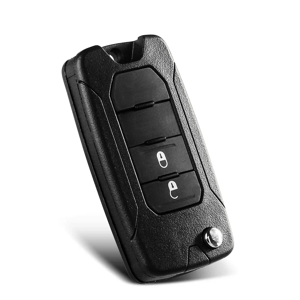 Dandkey Smart Remote Key Shell Case 2/3/4 Buttons For Jeep Renegade 2016 2017 2018 Compass Patriot Liberty SIP22 Blade