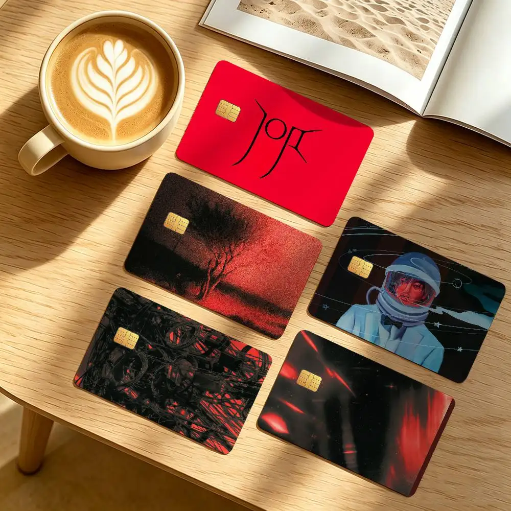Singer Joji Piss In The Wind Waterproof Anti-Scratch Card Skin Stickers 4Pcs Stylish Decor Covers for Credit & Debit Cards