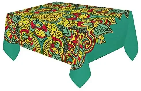 Mandala Round Flower Tablecloth Holiday Party Decoration