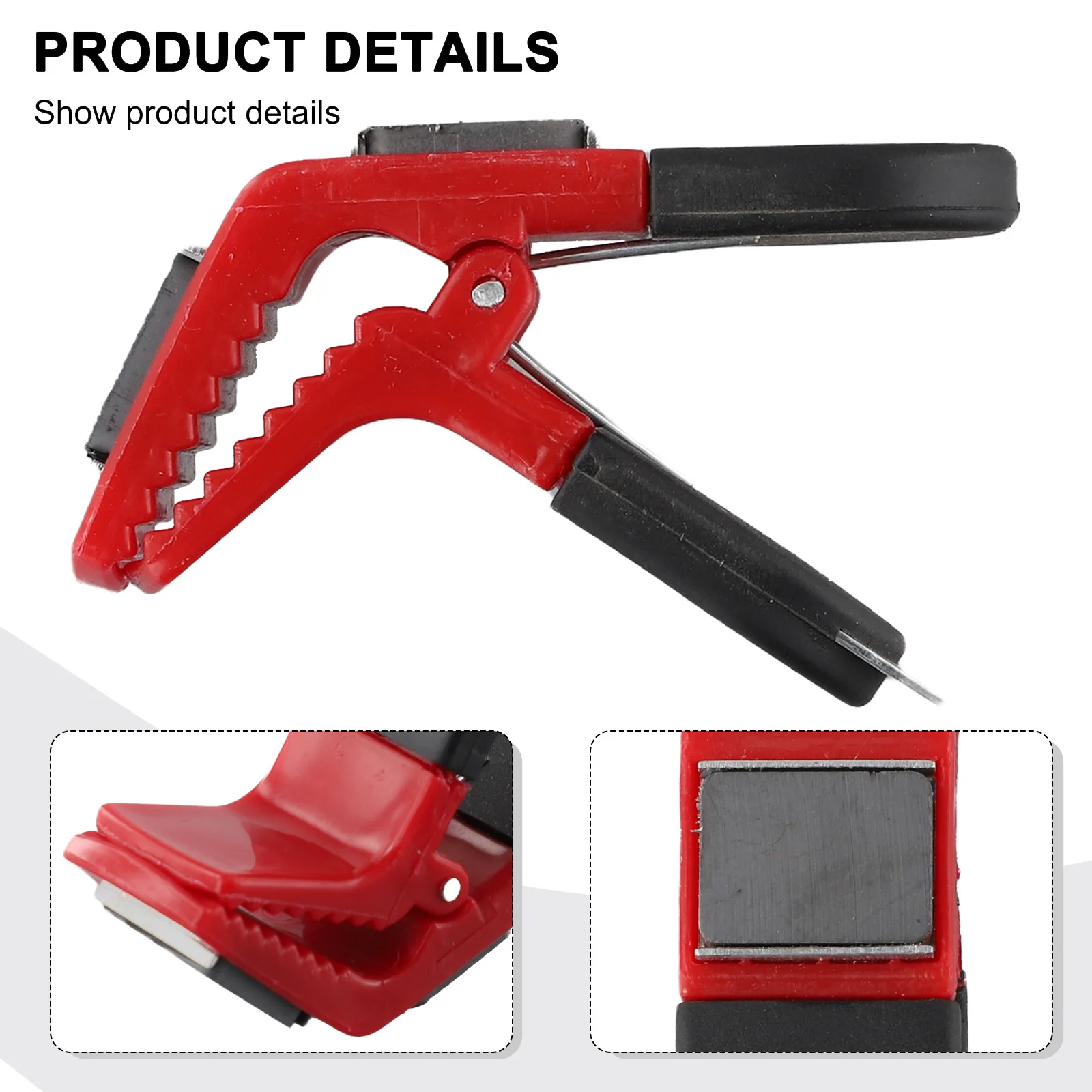 Suporte de pincel magnético de plástico resistente, útil para apertar lonas e deixar cair roupas para colocar, manter as escovas fora da lata de tinta