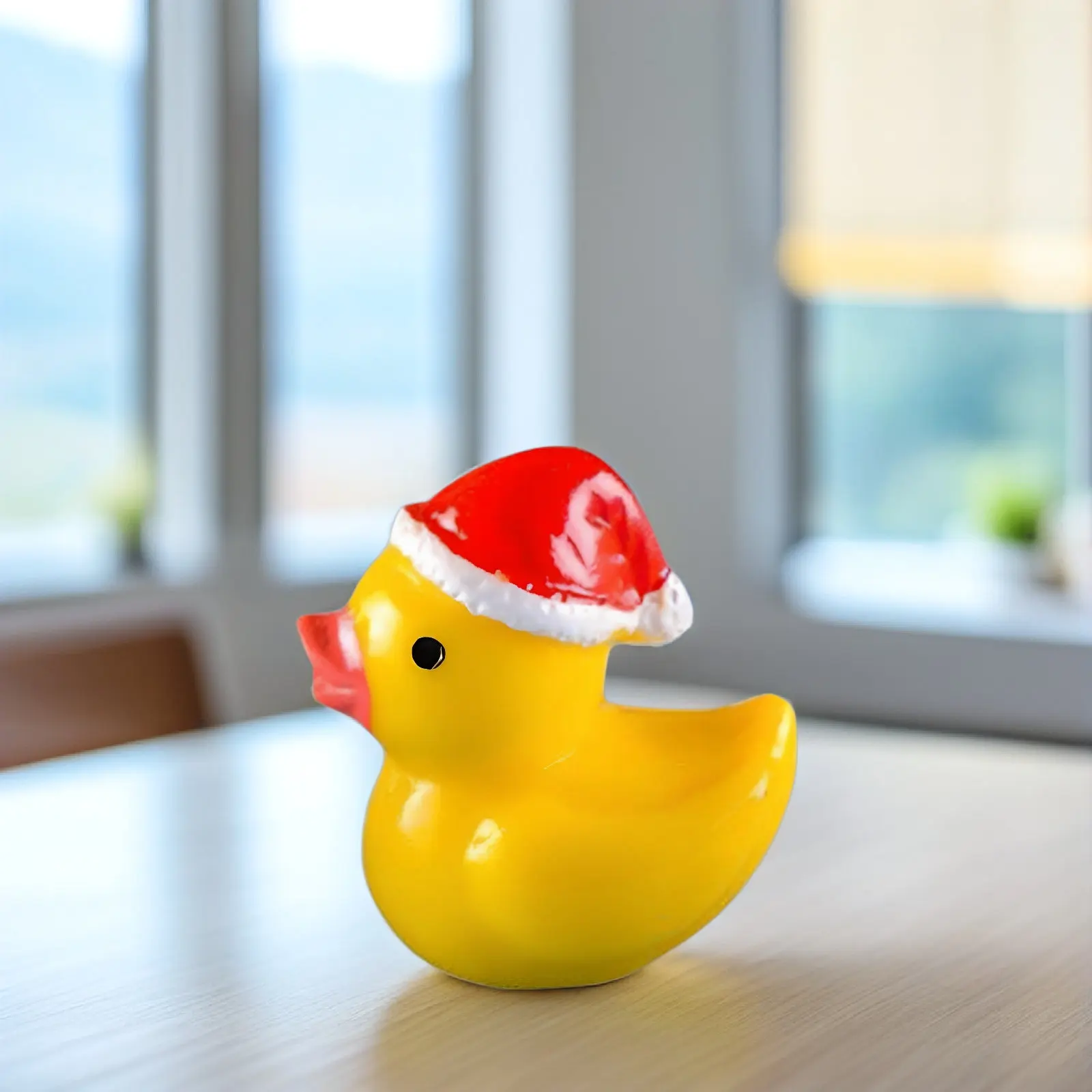 

20Pcs Tiny Resin Christmas Duck Statues Miniature Garden Decor for Moss Bonsai Terrarium Desk Shelf Micro Landscape Holiday