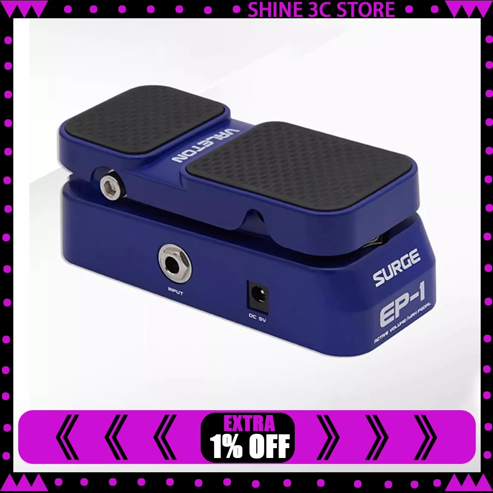 Valeton EP-1 Pedal efector de guitarra eléctrica EP-2 Expresión dos en uno Wow Volumen Universal Bloque único Regalos