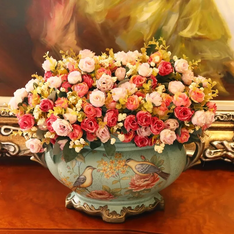 

Decorations Ceramic flower pots Retro vases Dining table ornaments Living room flower arrangements Creative crafts