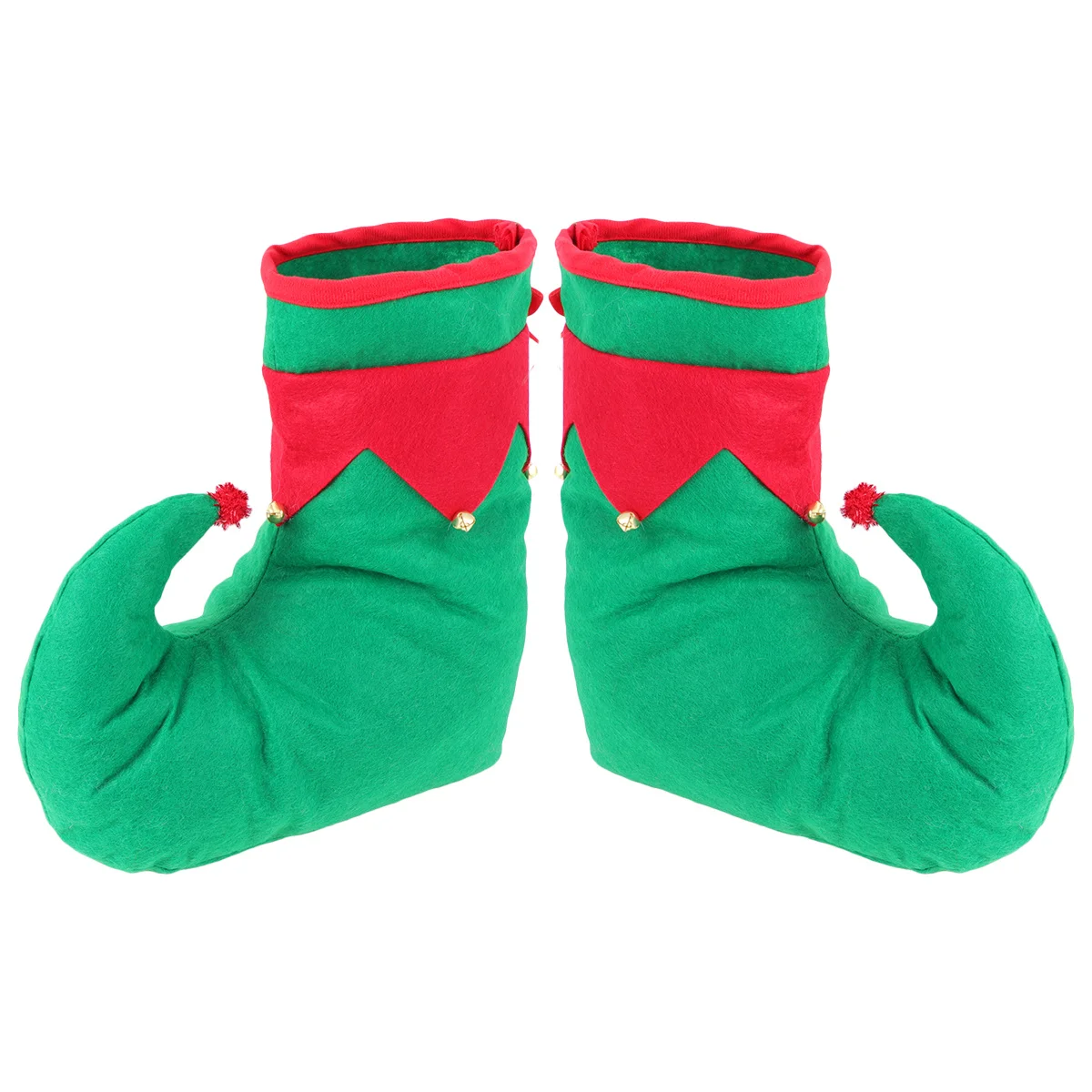 Novità Scarpe natalizie per uomo Donna Bambini Festa natalizia Rosso Verde Calzature da clown Natale Costume da Babbo Natale Puntelli Abbigliamento da allegria festivo