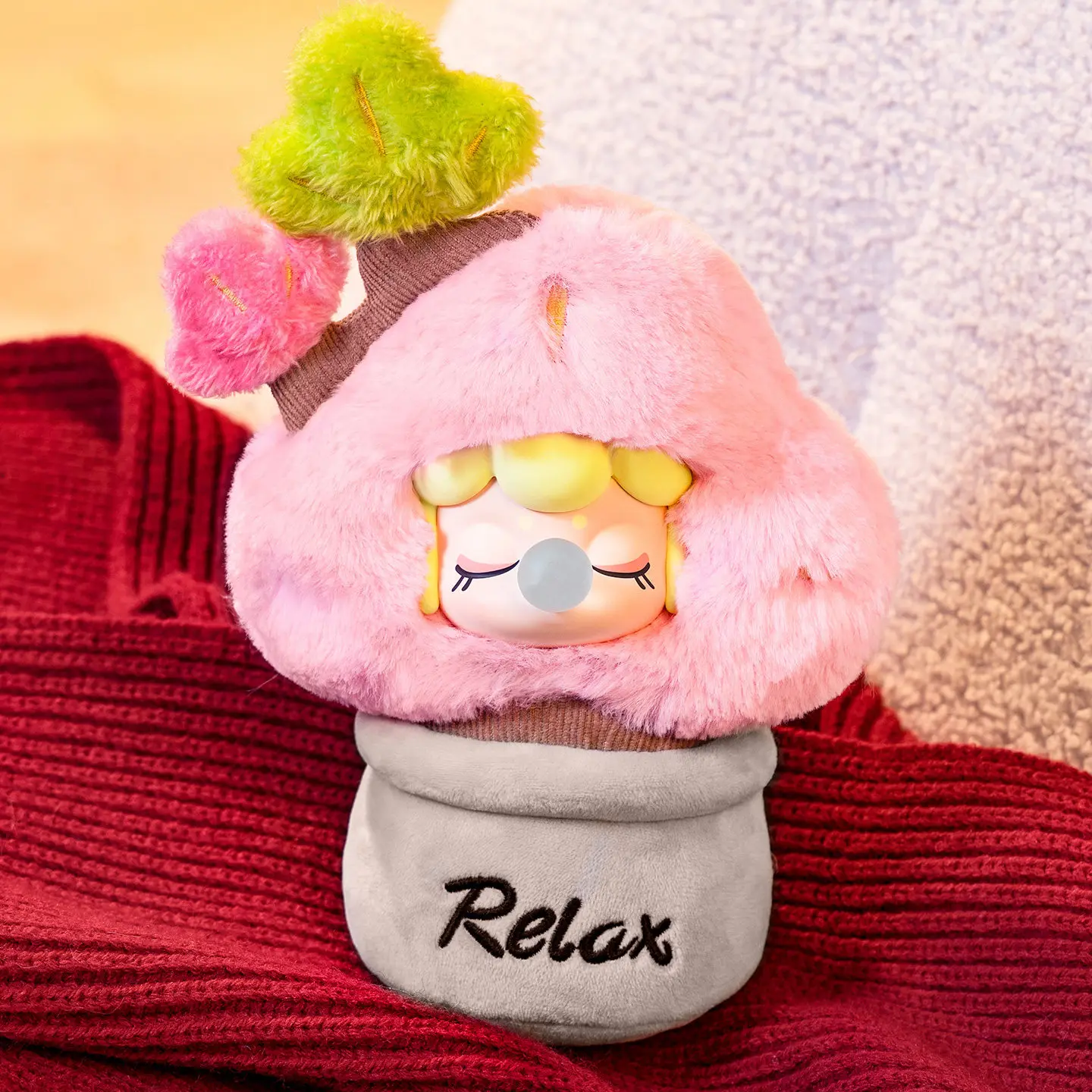 Nuevas Figuras de Anime, Serie Relax, Caja Misteriosa, Muñeca Kawaii, Peluche, Adorno de Planta en Maceta, Colección de Juguetes Personalizados, Regalos de Cumpleaños