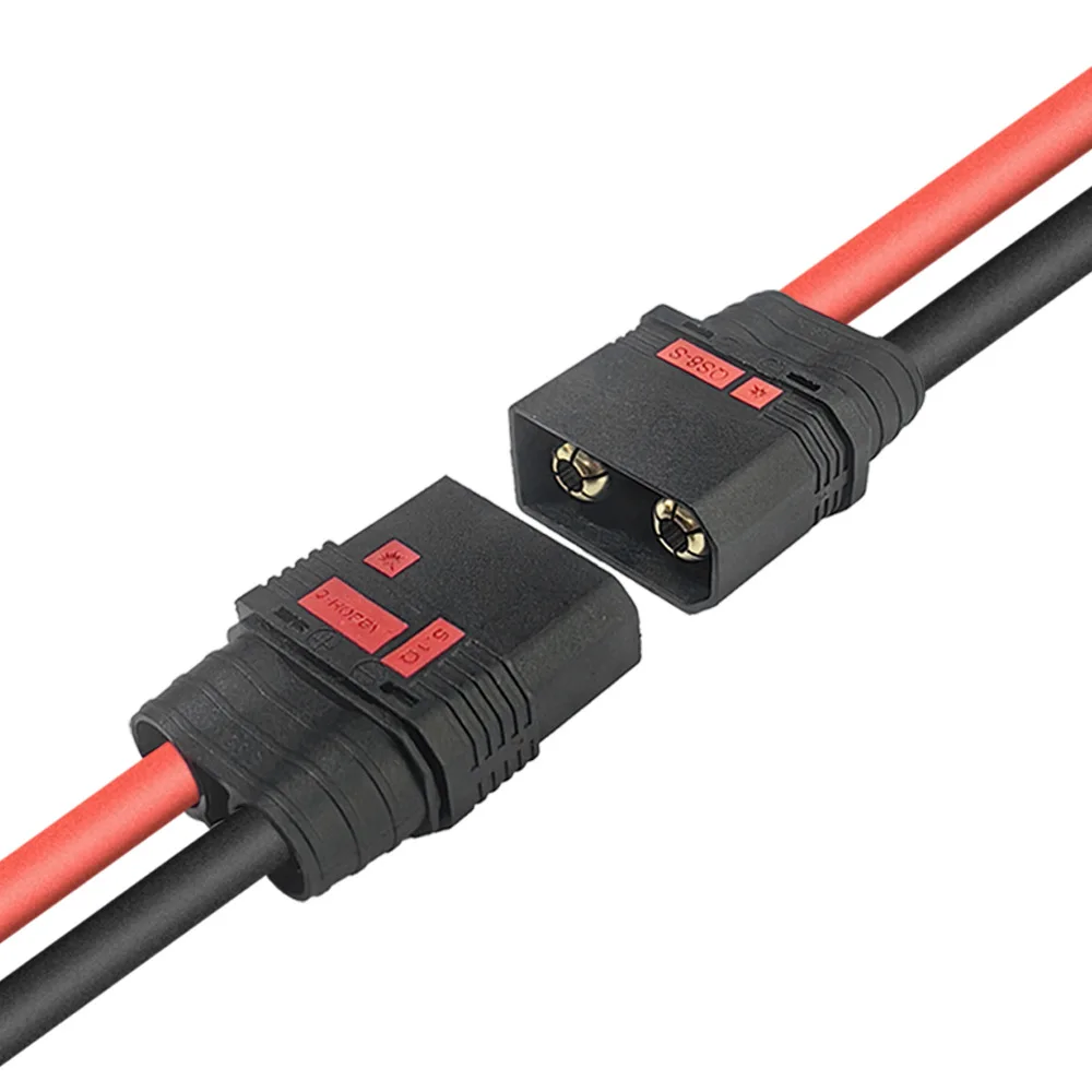 For FPV Batteries 110A Connector Spark-proof Adapter Connector Gold-plated Copper Contacts Integrated 5 Resistor