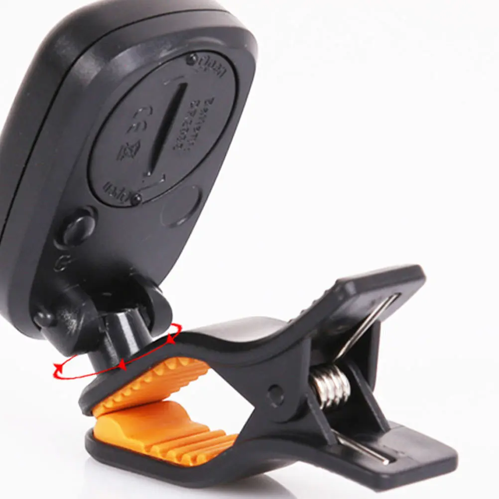 1 قطعة موالف بيبا الأسود العملي أداة ضبط الآلات الموسيقية للجيتار القيثارة Erhu المحمولة موالف الإلكترونية ملحق