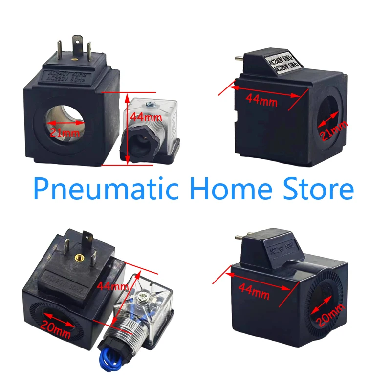 

Hydraulic Solenoid Valve Coil 220V 110V Inner Diameter 21mm High 44mm DSG Square Series Inner Diameter 20mm