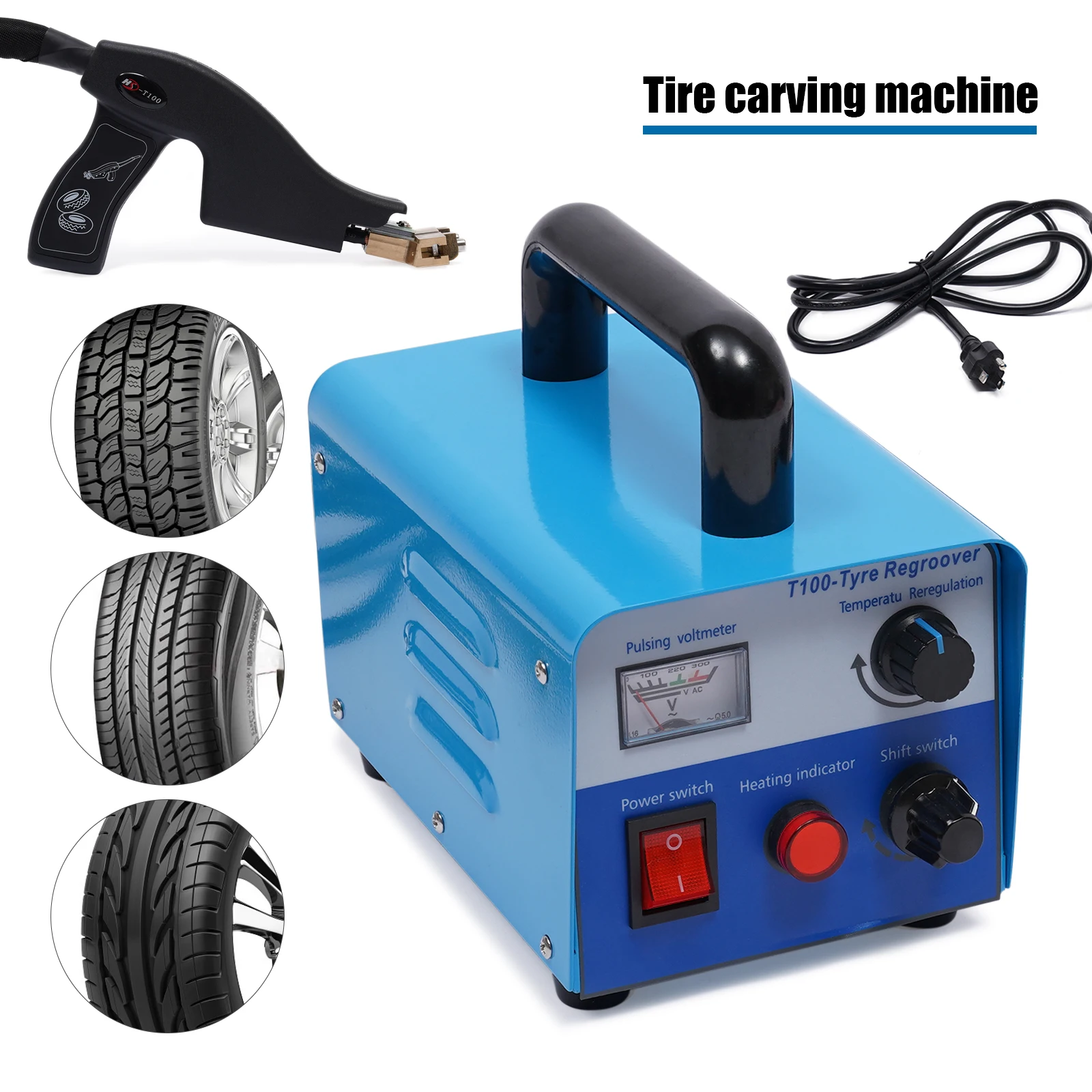 400w Tire Groover Machine Truck Tire Groover Truck Off-Road Grooving Cutter