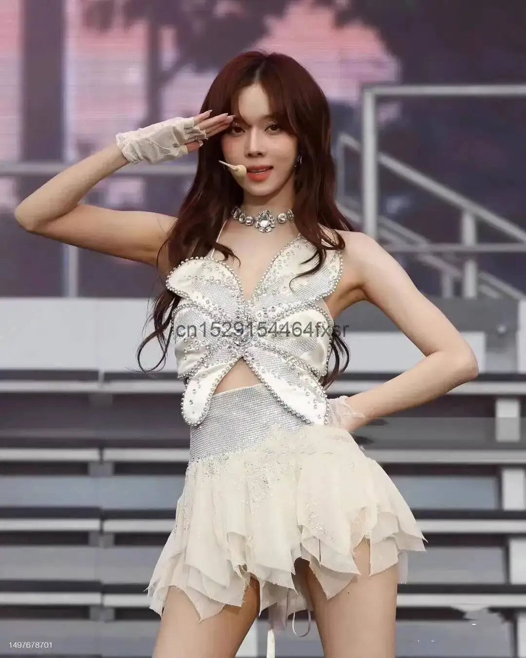 

Same Group Chinese Song Girl Costume 2024 New Female Student Jazz Dance Performance Costume Adult Dance Costume