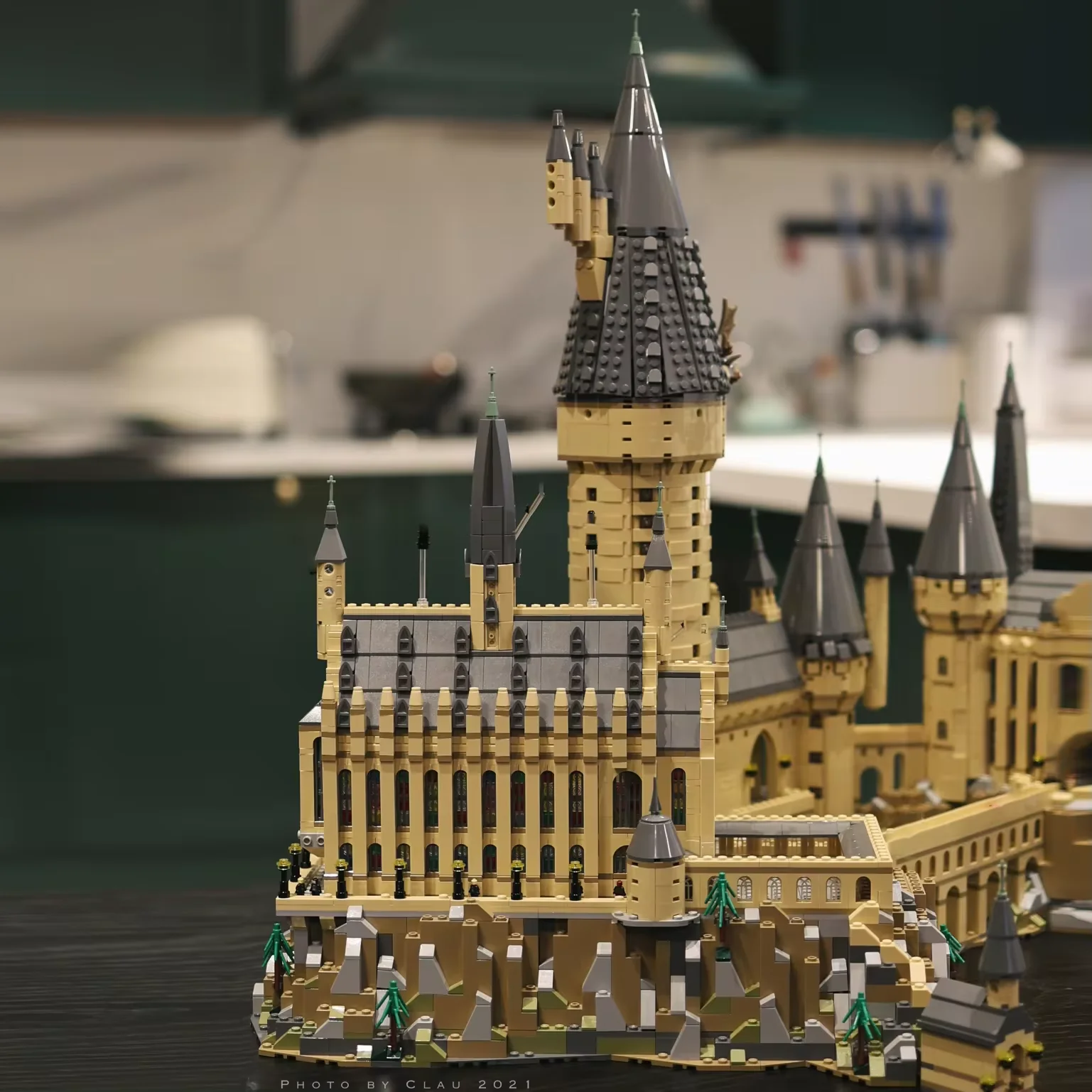 Jogo de filme moc castelo mágico bruxaria escola cenário arquitetônico modelo 6020 pçs blocos de construção tijolo quebra-cabeça brinquedos para o presente do miúdo