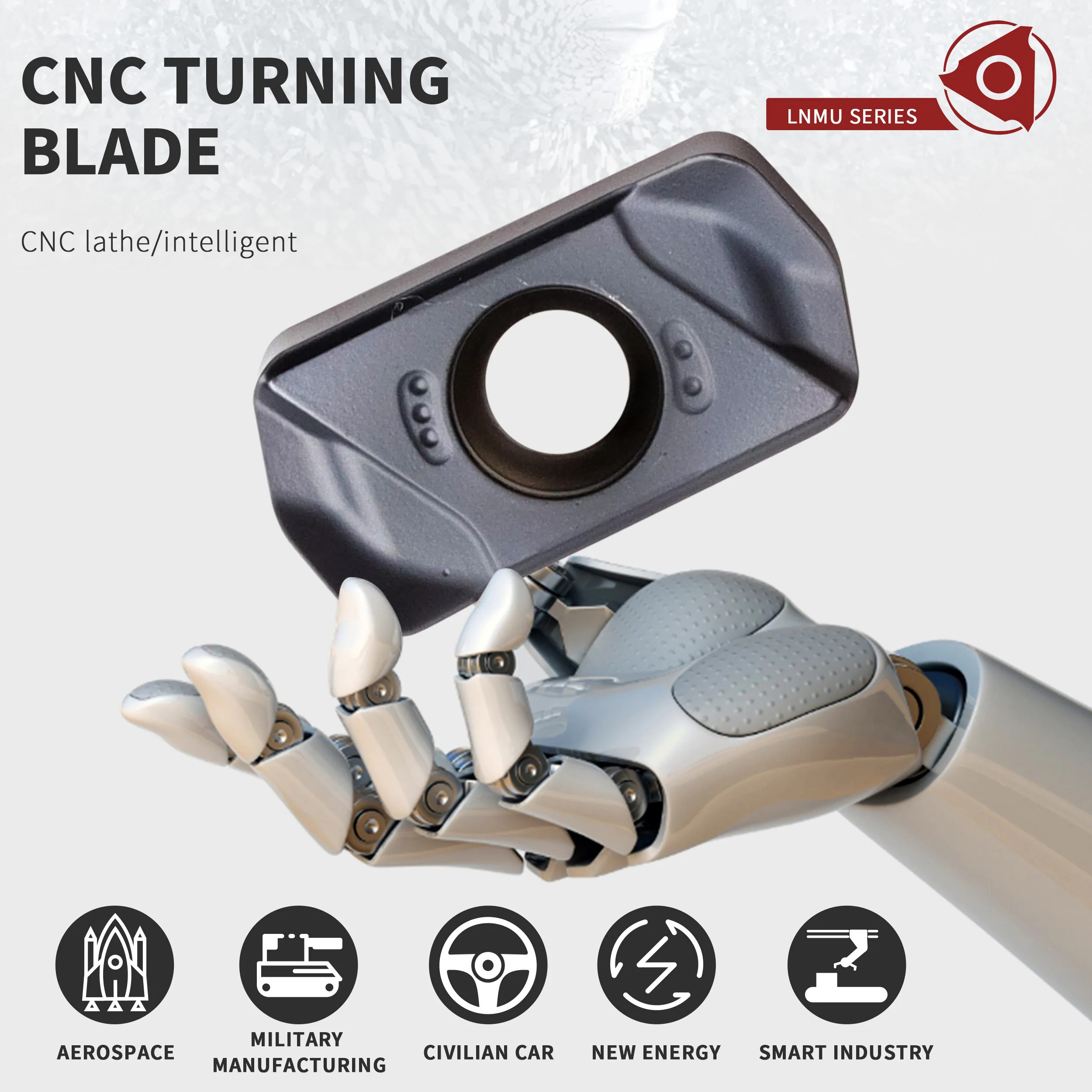 LNMU0303ZER-MJ LF6018 tornio CNC tornio lavorazione fresatura inserto in metallo duro doppia faccia alimentazione rapida lama originale di alta qualità