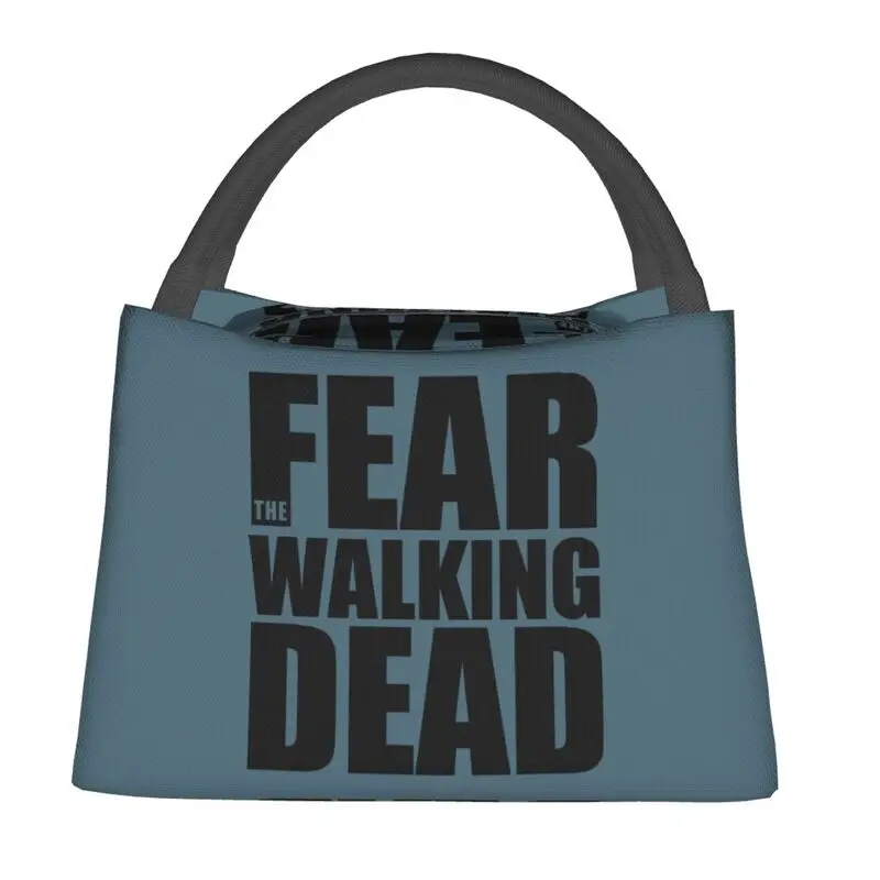 Fear The Walking Dead Insulated Lunch Tote Bag for Women Portable Thermal Cooler Food Lunch Box Outdoor Camping Travel