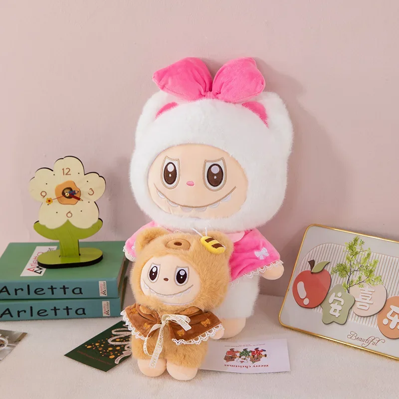 أرنب Labubu ألعاب من نسيج مخملي الكرتون لطيف دمية القماش دمية الأطفال مرافقة النوم وسائد فخمة دمية هدية عيد ميلاد الاطفال اللعب #3