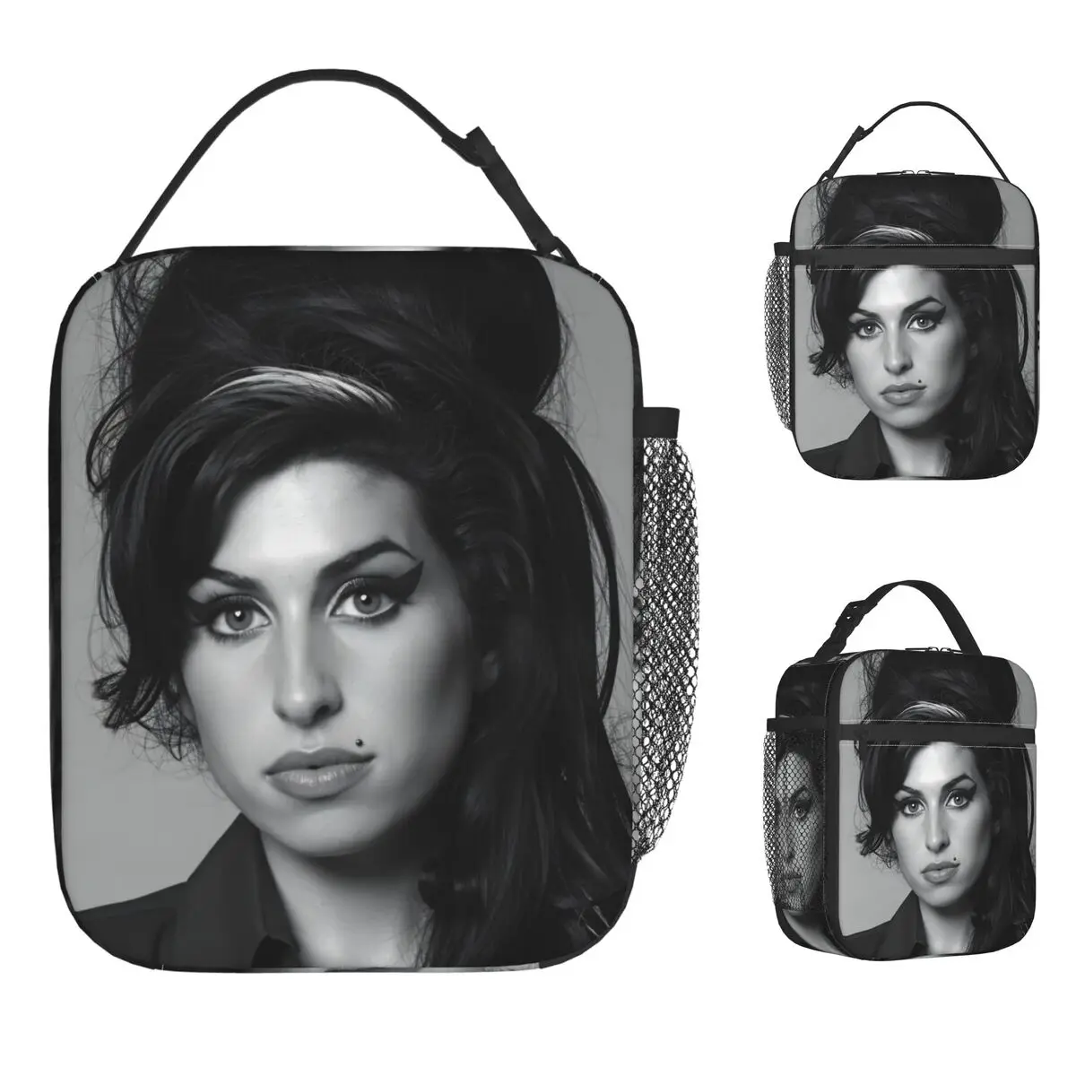 

Сумка для обеда на 40-летие A-Amy W-Winehouse, школьный ланч-бокс для мужчин, термосумка-тоут в стиле ретро, оксфордская портативная сумка-холодильник на молнии
