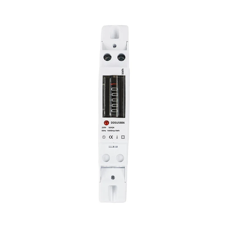 

1P miniature single-phase liquid crystal with backlight counter display intelligent rail type energy meter