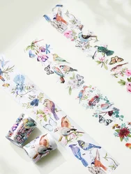 5meter/Roll Canada WT Original Washi PET Tapes Birds Collection Creative Adhesive Stickers Masking Tape for Scrapbooking