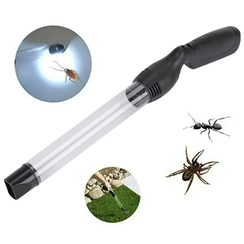 

Powerful Household Handheld Bug Vacuum Insect Pest Bee Catcher with LED Light Sucker Grabber Moth Portable Electronic Catcher