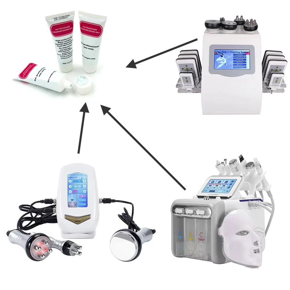 YAOYUAN Ultrasonic RF Gel for Cavitation Body Slimming Beauty Machine Radio Frequency Conductive Gel for RF Fat Burning Device - Image 4